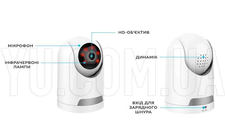 Камера беспроводная поворотная CAMERA IP TY Y27 TUYA APP комнатная